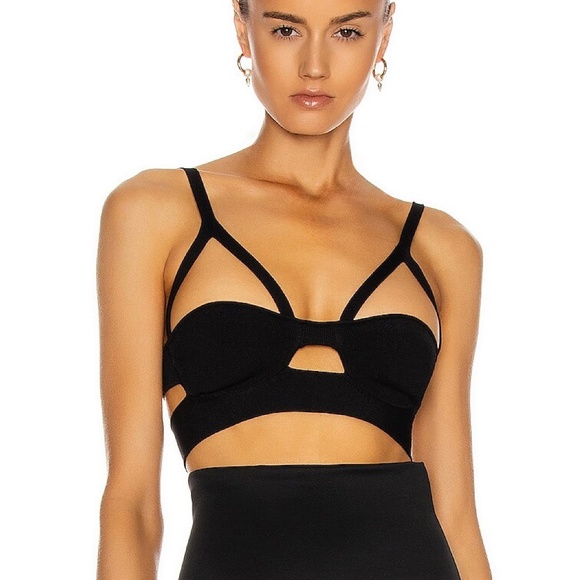 Khaite Franca Black Bralette in size XL New With Tags - Picture 3 of 10